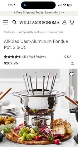 William Sonoma Fondue set
