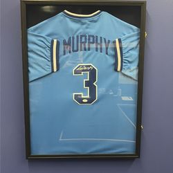 Dale Murphy autographed jersey with frame