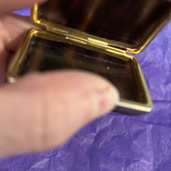 Vintage,tortoise Shell, Pill box