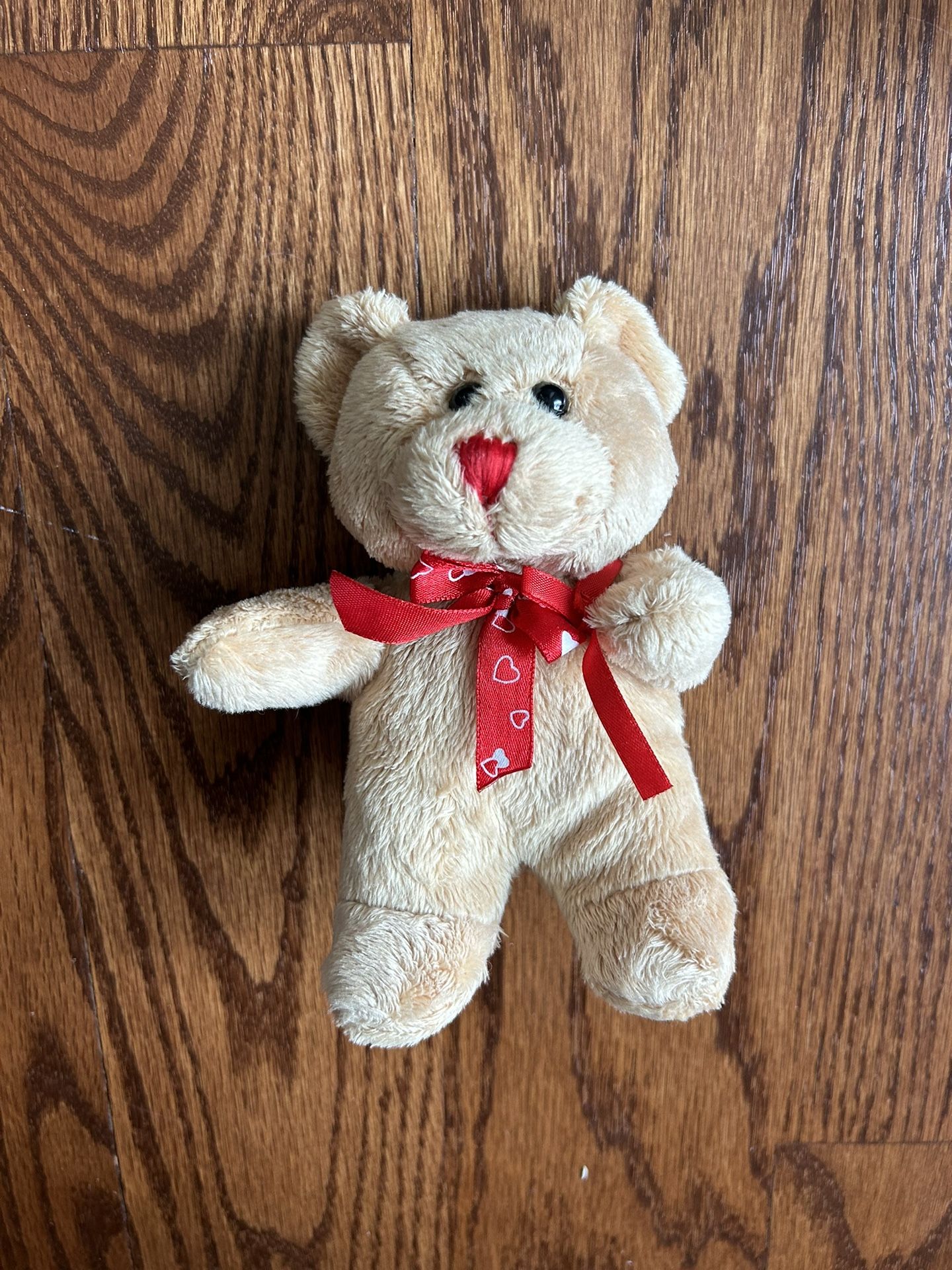 Dandee Collectors Choice 6 Inch Brown Teddy Bear With Red Heart Ribbon
