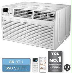 New TCL 8,000 BTU 115V 350 Sq. Ft. Through-the-Wall Air Conditioner in White, H8T9E1-A