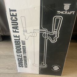 TMCRAFT Kegerator Tower Kit- Double Tap Beer