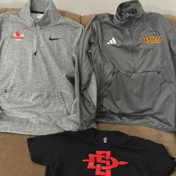 San Diego Aztecs 1/4 Zip Sweaters XL, L