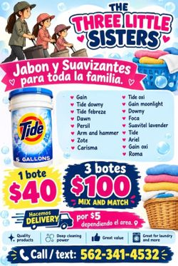Jabon liquido y Suavizantes  5 GALLONS