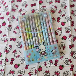 POCHACCO SANRIO 12PC NEEDLE POINT PEN SET 