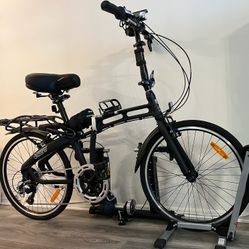 GOTHAM 24-7 Citizen Bike 24" 7-speed Folding Bike with Alloy Frame