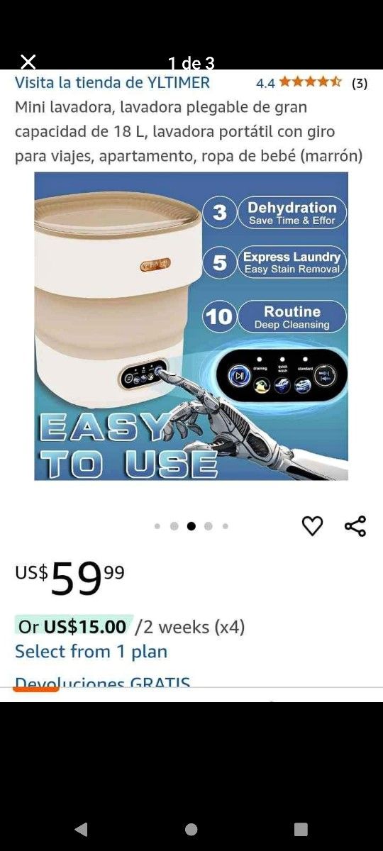 Portable Washing Machine Collapsible Mini Washer