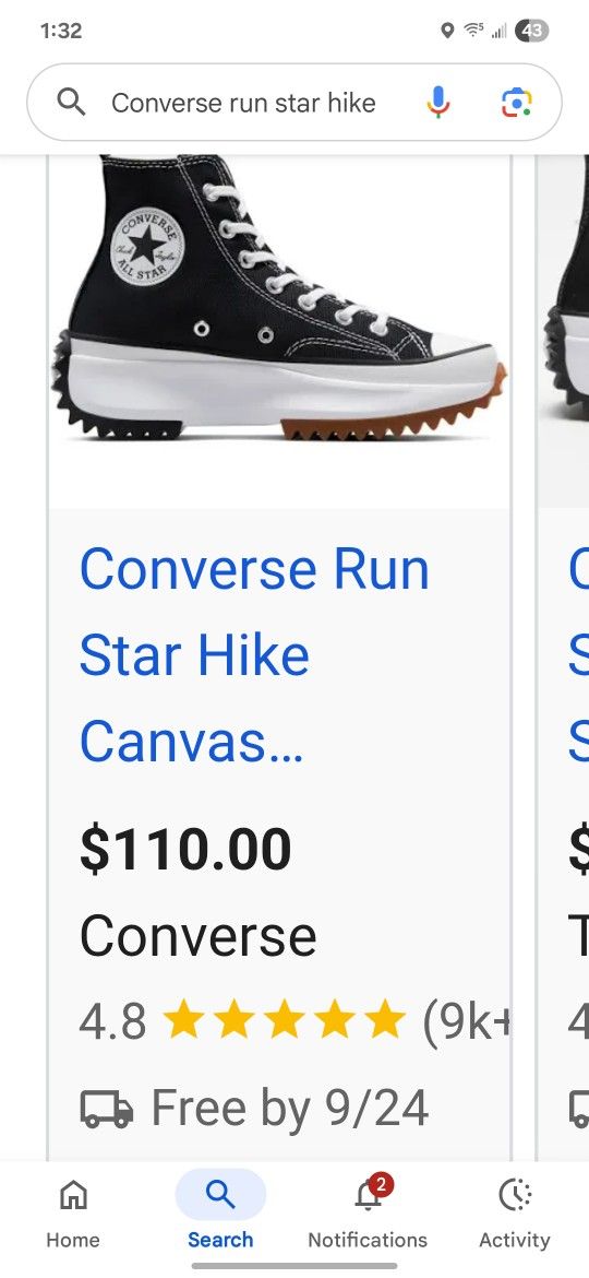 Converse Run Star Hike
