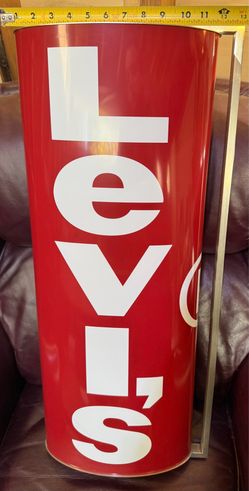 Vintage Levi's Red Tab Jeans Store Display Advertising Sign