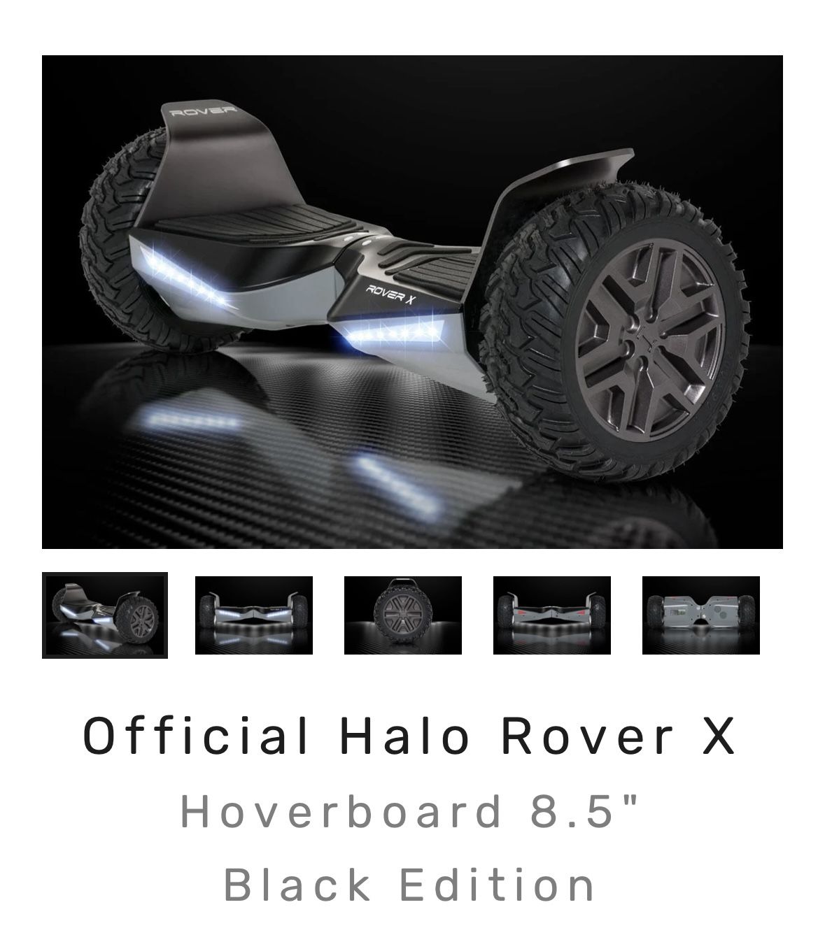 HALO ROVER HOVERBOARD Black edition for Sale in San Antonio TX OfferUp