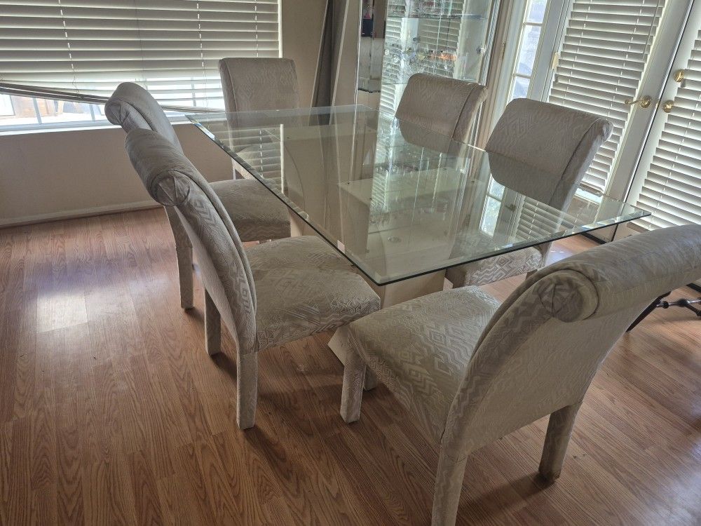 Glass Dining Table With Chairs