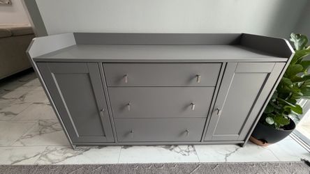 IKEA HAUGA SIDEBOARD / STORAGE CABINET – GRAY - Delivery is Negotiable