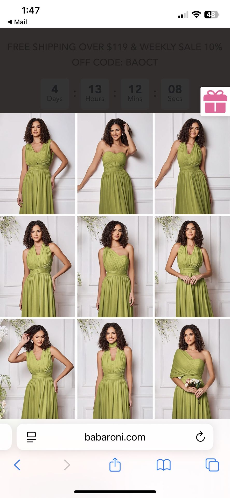 Bridesmaid Dress Size 14