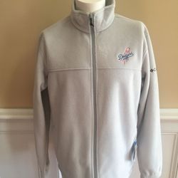 Columbia Men’s Full Zip Fleece-Size Large-NWT-LA Dodgers Logo