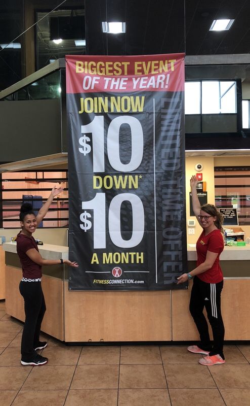 Fitness Connection - $10 down and $10 per month!