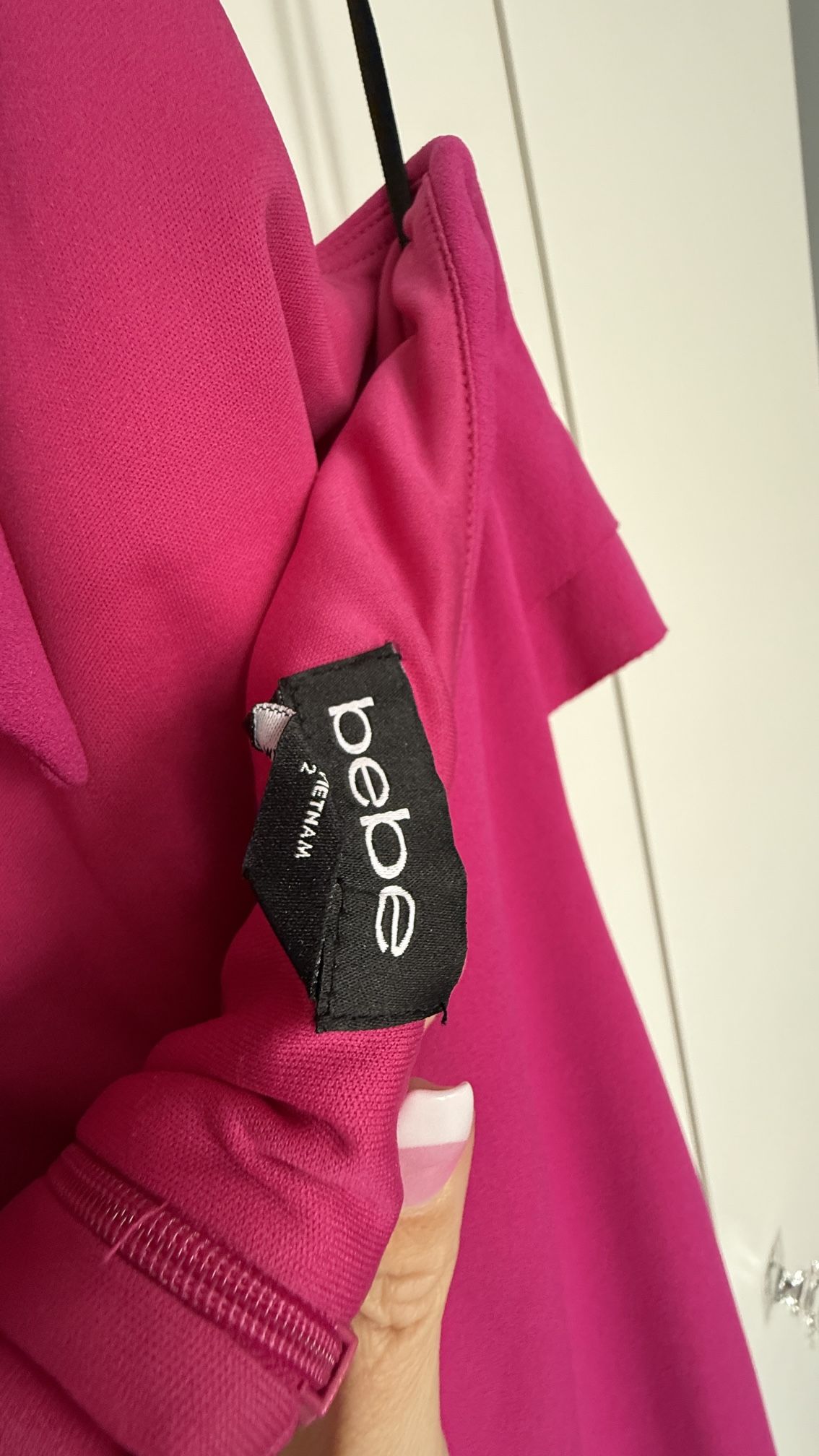 Fuchsia, Pink BEBE, Elegant Dress