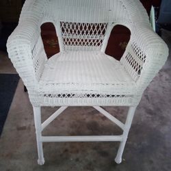 Extra Large High Wicker Chair