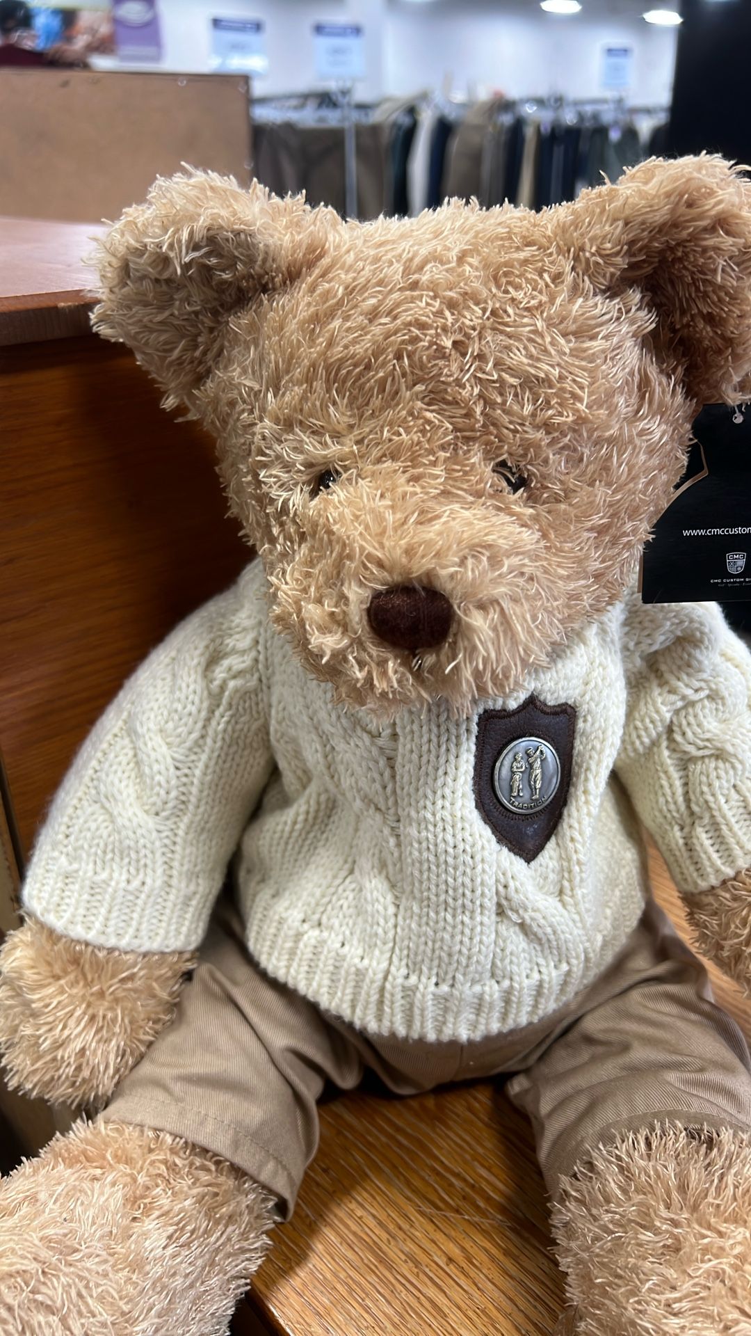 Country club Max teddy bear