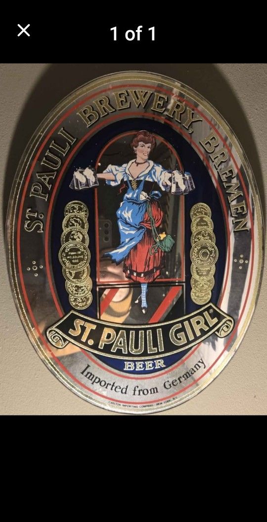 St. Pauli Girl Mirror Sign