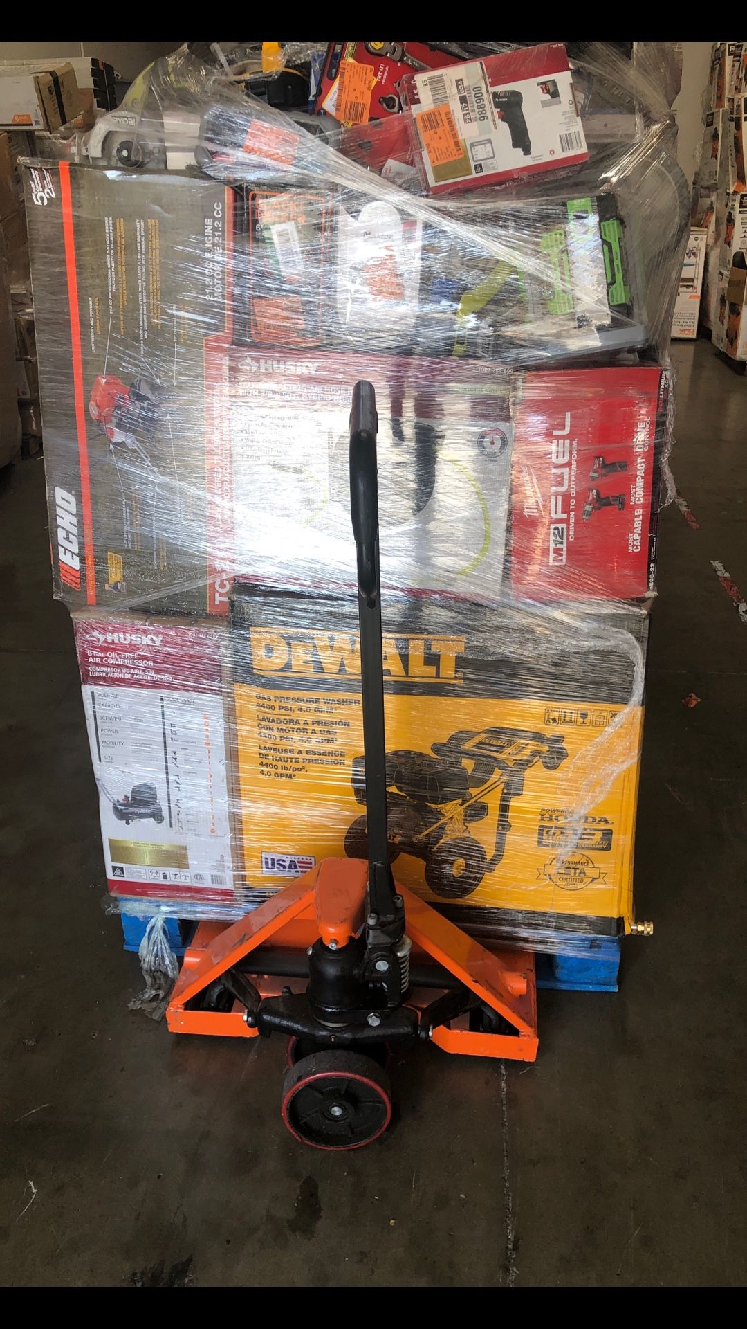 HOME DEPOT “TOOL PALLETS” FOR SALE ! PRICES VARY ! SERIOUS BUYERS
