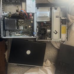 2 Desktops and A laptop 