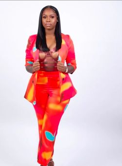 Two-Piece matching blazer and pants set