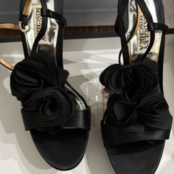Badgley Mischka Black Randee Heels Size 7