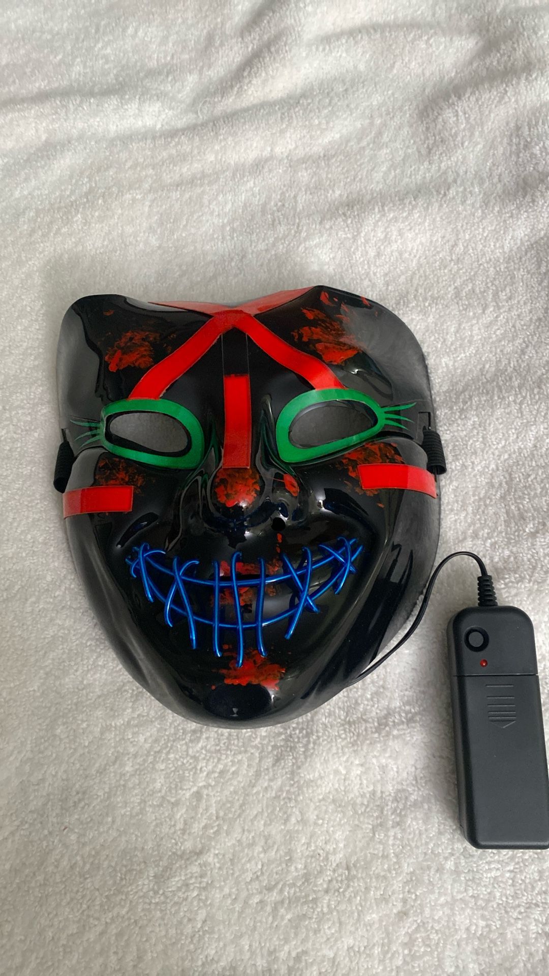 Scary Halloween Light up/ Flashing Up Mask