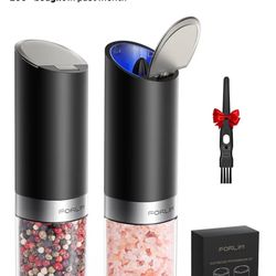 New Electric Salt And Pepper Grinder Set