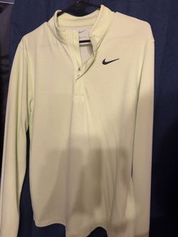 Nike Neon Green Quarter-Zip Performance Pullover