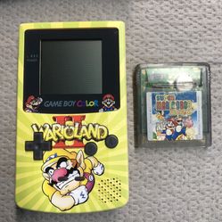 Nintendo Gameboy Color With Mario Deluxe 