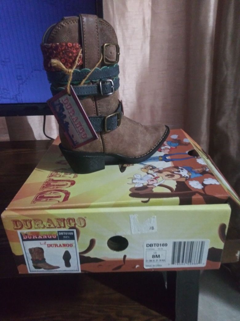 Brand new durango boots 8c girls