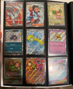 Pokemon cards with binder