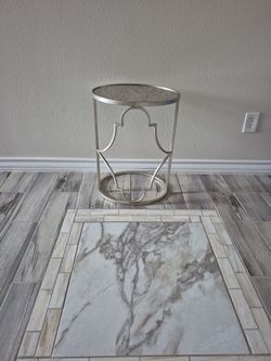 Silver Side Table