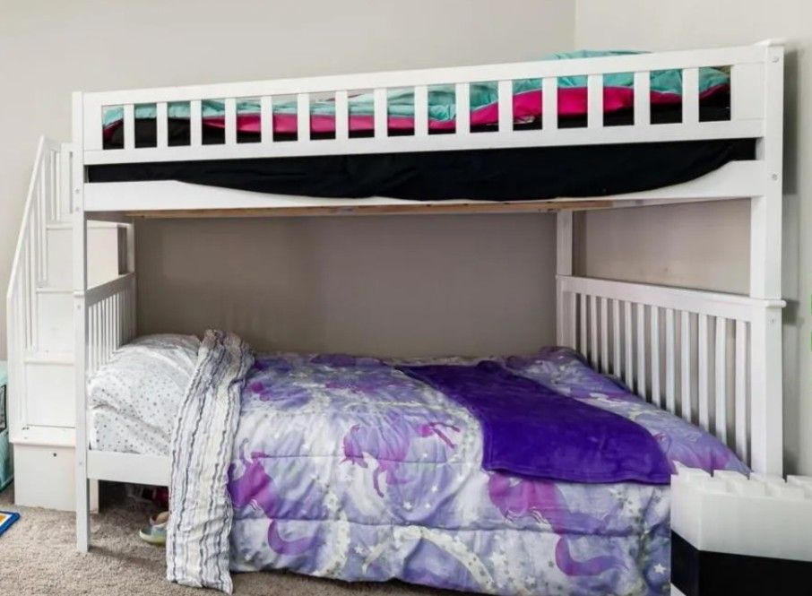 Full Size Bunk Bed With Storage Steps