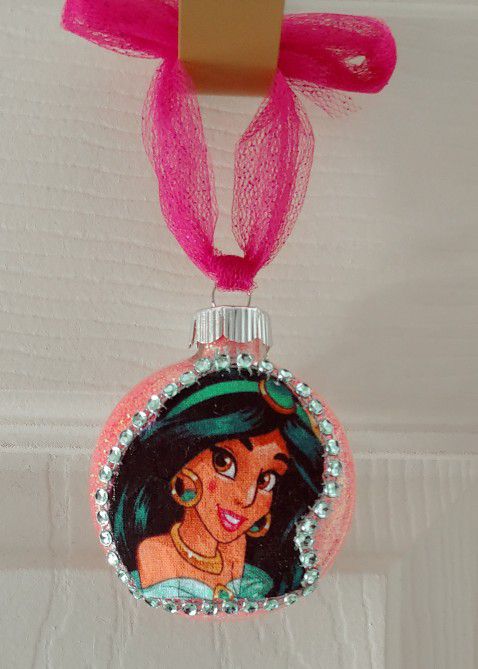 Princess Jasmine Glass Ornament
