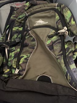 Four miscellaneous backpack