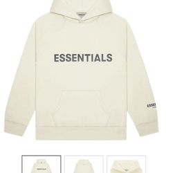 Fear of God Essentials Pullover Hoodie Applique Logo Buttercream