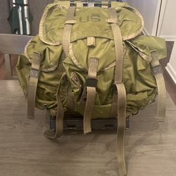 Military Alice Pack With Metal Frame And Lumbar Support 