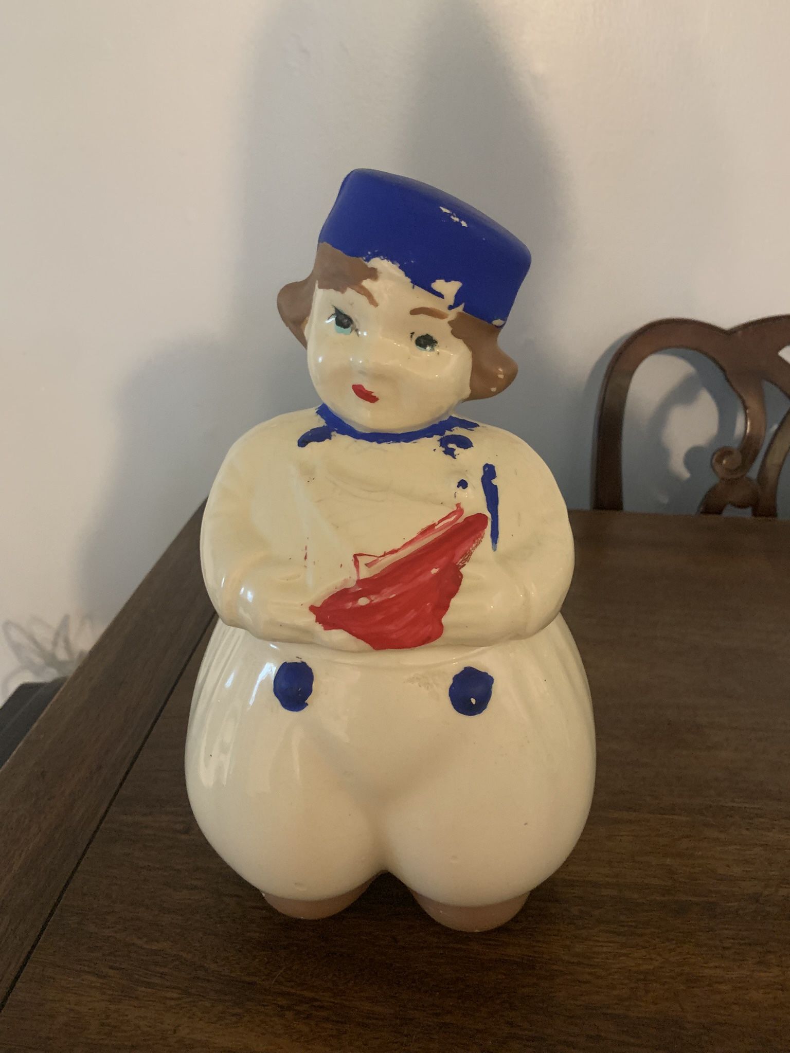 Dutch Sailor Boy Cookie Jar Old and Collectable
