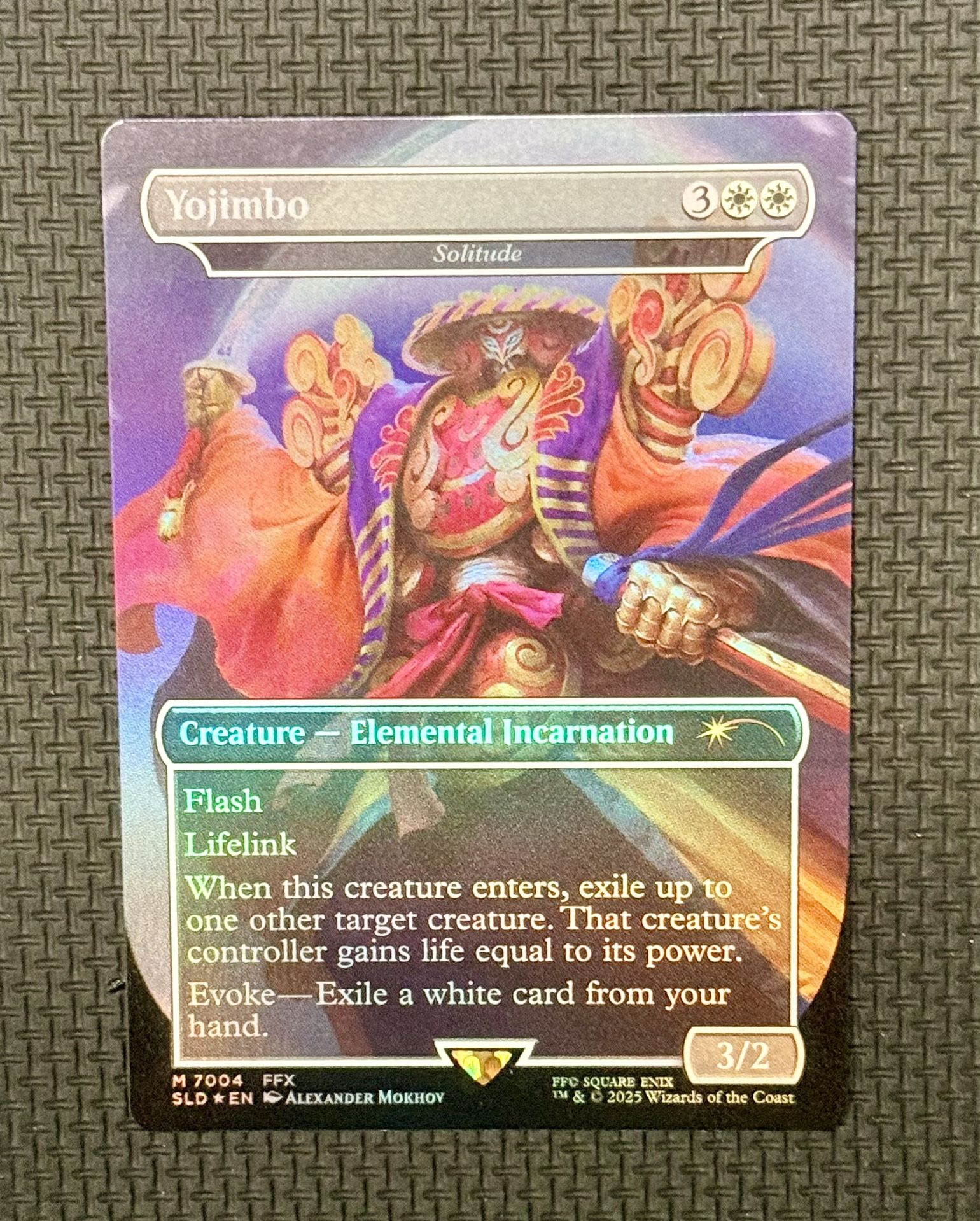 Magic: The Gathering Secret Lair, Yojimbo (Solitude) Rainbow Foil, Final Fantasy
