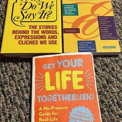 Two books on English and one Get your life together