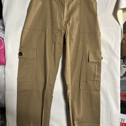 Women’s Cargo Khaki Pants Sz L