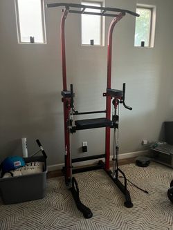 Pull up and dip station