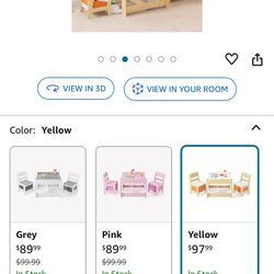 Kids Table With 2 Chairs 