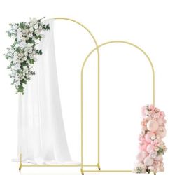 7.2FT+6.6FT Sturdy Metal Wedding Arch 