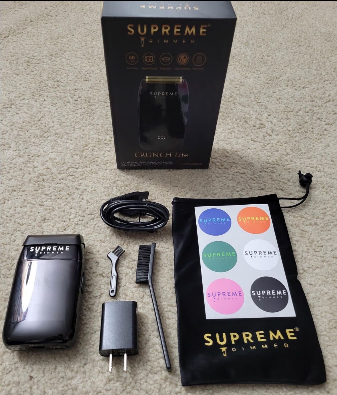 Supreme Trimmer Crunch Lite Double Foil Shaver for Men