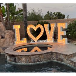 LOVE Marquee Letters