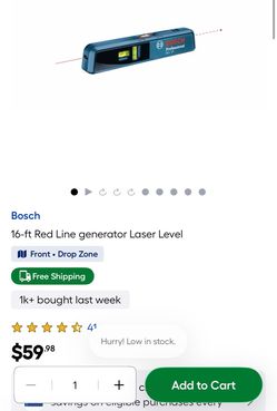 16-ft Red Line generator Laser Level