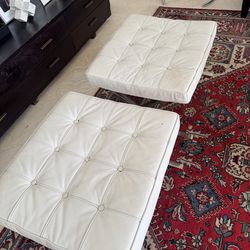 2 sets of barcelona style chairs and ottomans